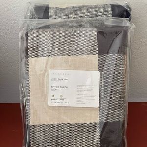 Pottery Barn | Bryce Check Drapes, Navy - 50x108” — NEW